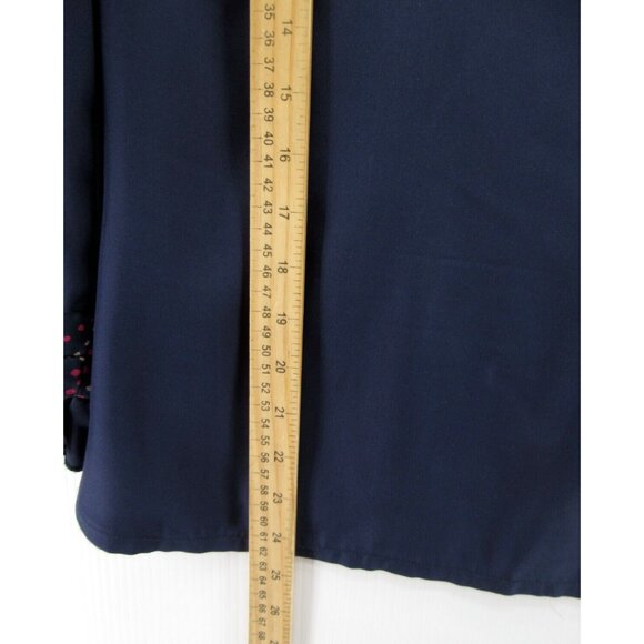 CK Bradley Top 6 Silk Blouse Round Neck Side Zip Career Colorful - Picture 4 of 11